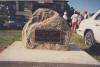 Cairn in front of the School